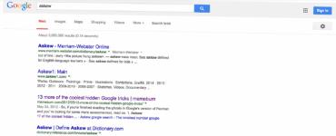 Cool Secrets Google Hidden Ak zadáte do googlu „zerg rush“, obrazovka bude napadnutá hordami písmen „O“, ktoré pohltia výsledky vyhľadávania